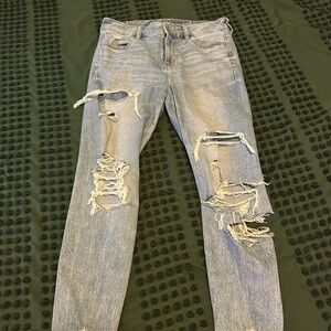 American Eagle Outfitters Light Blue Denim Shorts